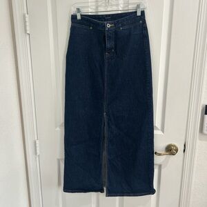 Vintage 90s Gap denim pencil maxi skirt